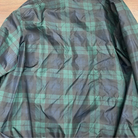 Jerzees Men’s Green and Navy Blue Plaid Bomber Lightweight Jacket - Picture 8 of 8
